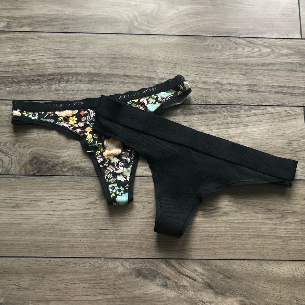 NWOT 2 Pairs Victoria’s Secret Thong Underwear